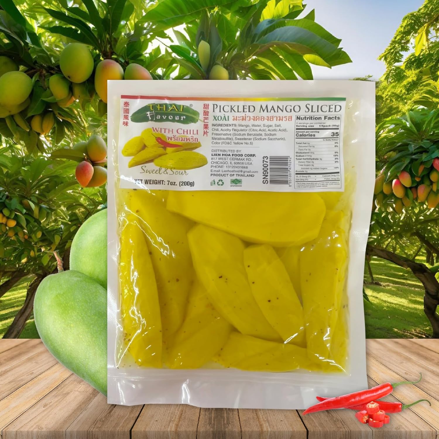 Pickled Mango with Chili 🌶️ | Imported Snack